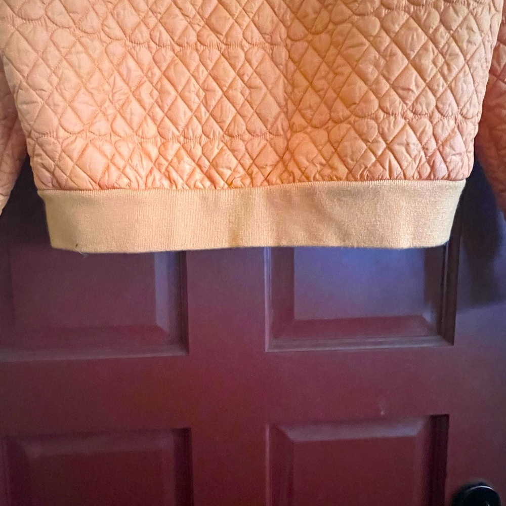 Vintage THE NORTH FACE tangerine ๐ colored cropped jacket. Purchased in 1989 - Picture 8 of 11